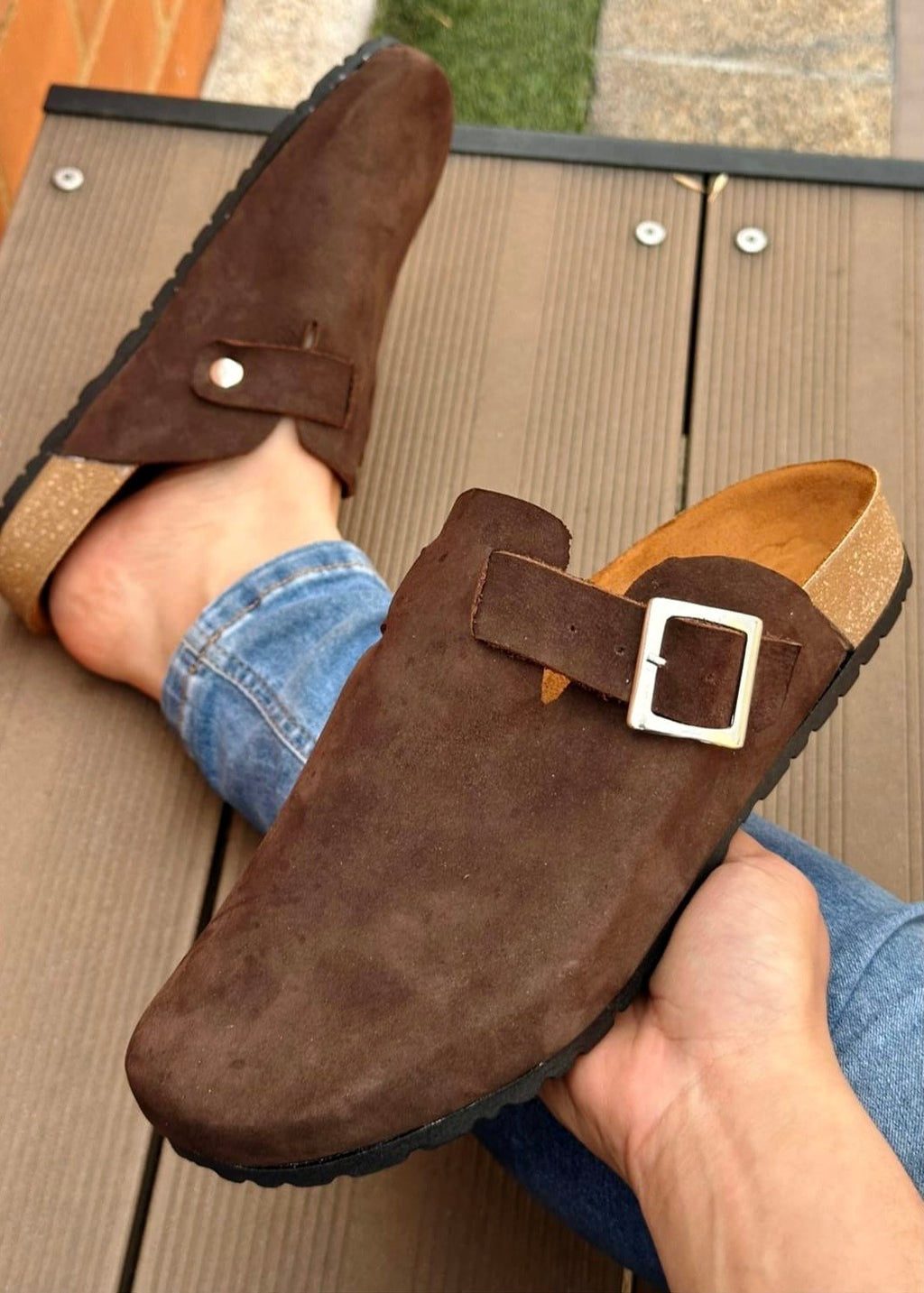Zuecos Atlas Mocca
