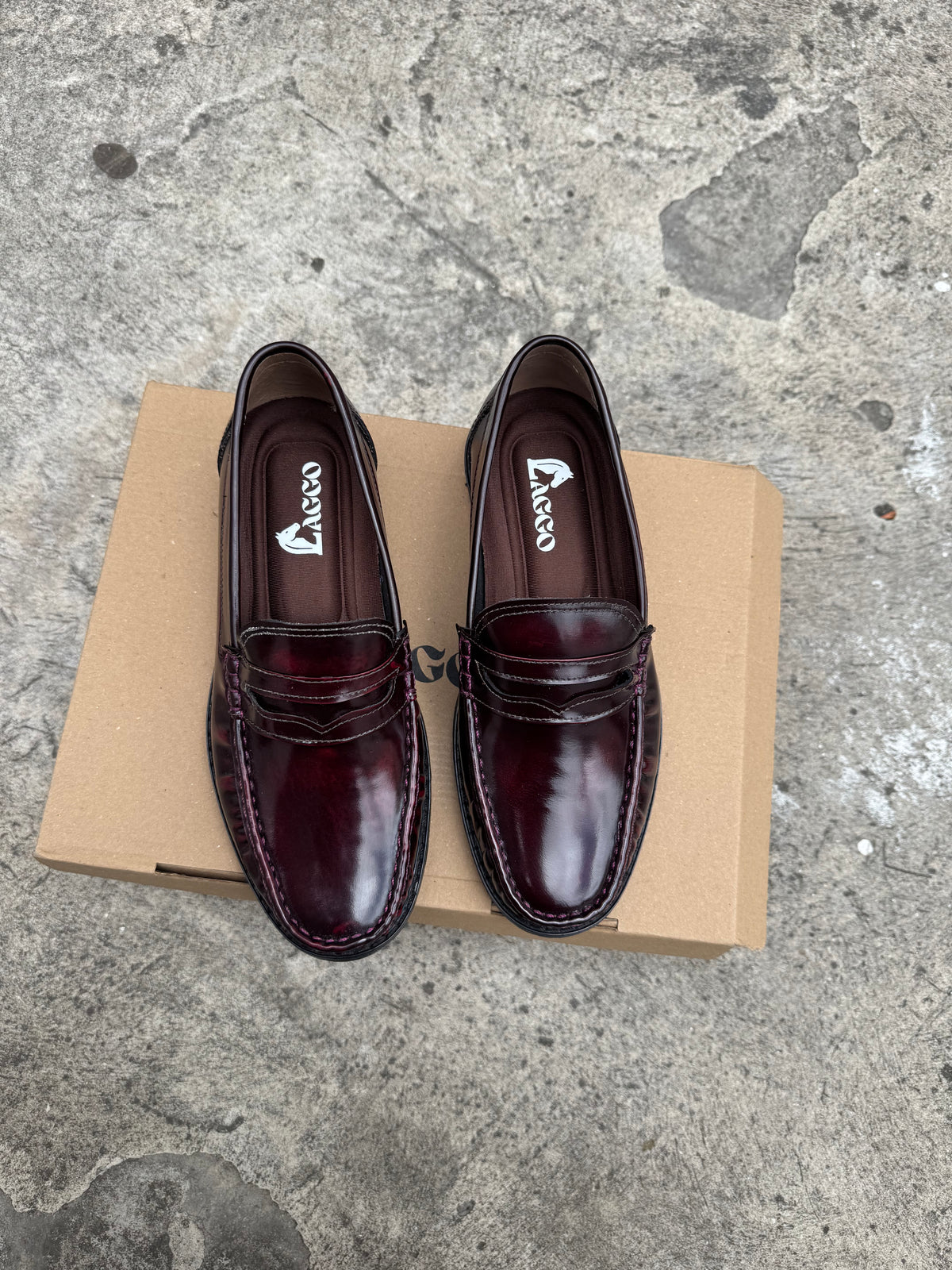 Mocasines Penny Loafers Vino