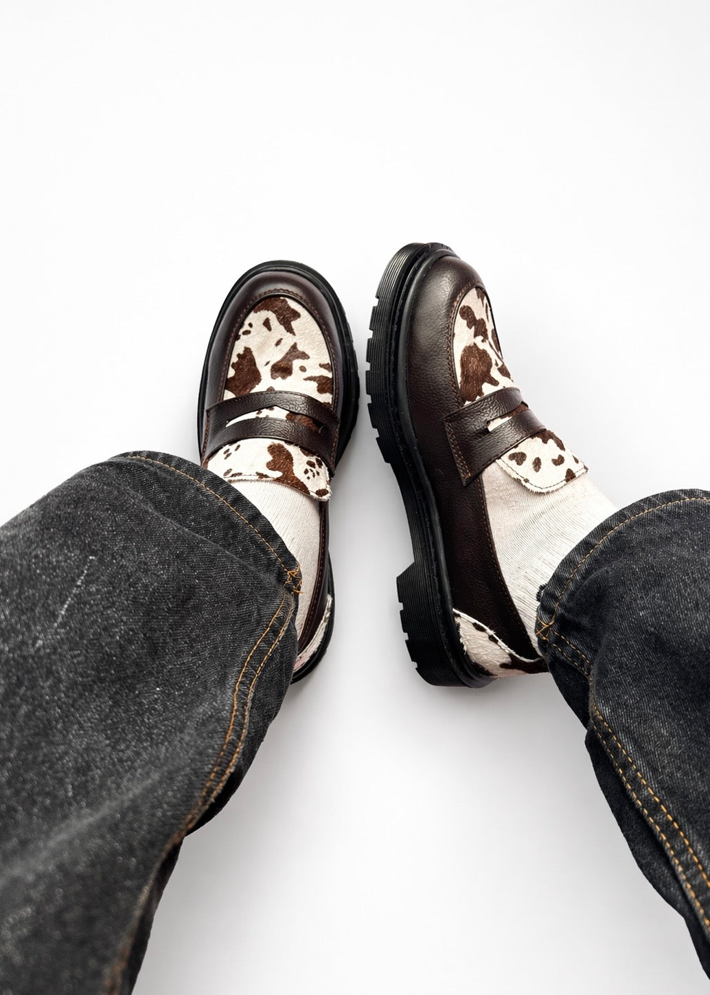 Mocasines Penny Loafers Cowboy Cafés