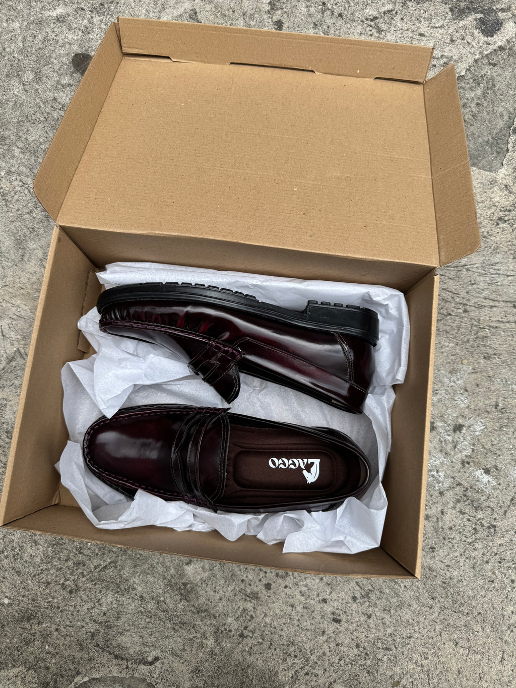 Mocasines Penny Loafers Vino