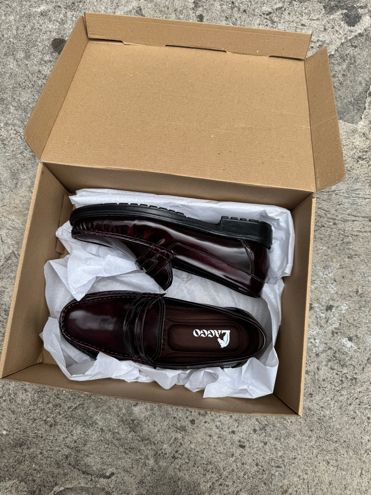 Mocasines Penny Loafers Vino