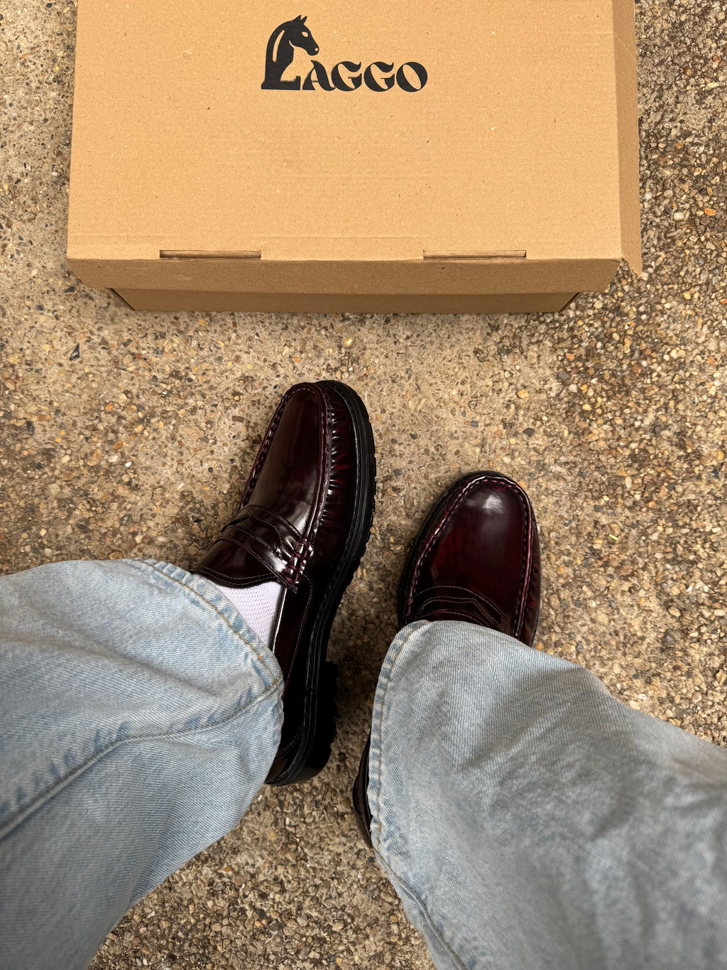 Mocasines Penny Loafers Vino