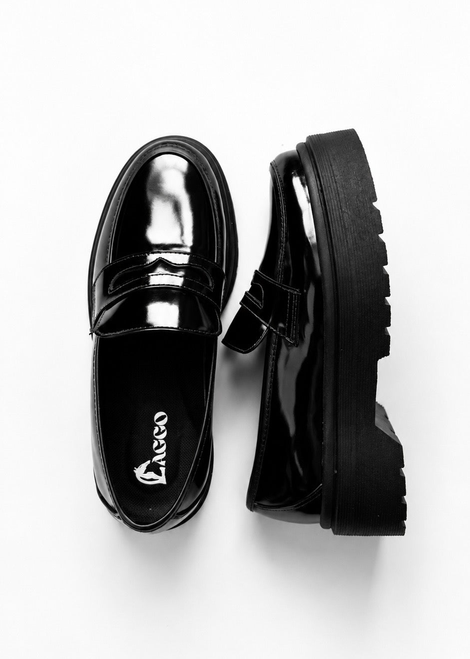 Mocasines Chunky Penny Riviera Negros