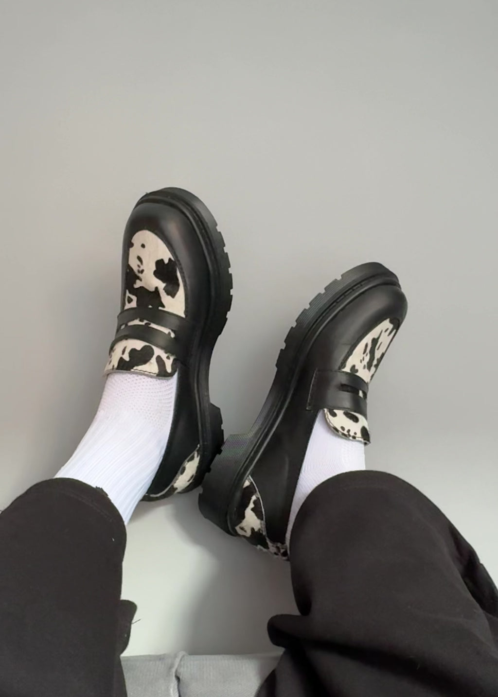 Mocasines Penny Loafers Cowboy Negros